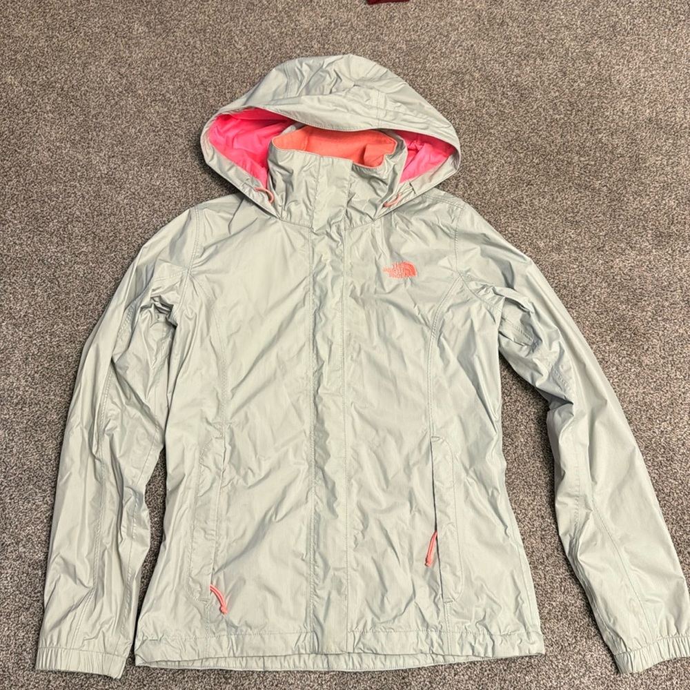North Face rain coat size small